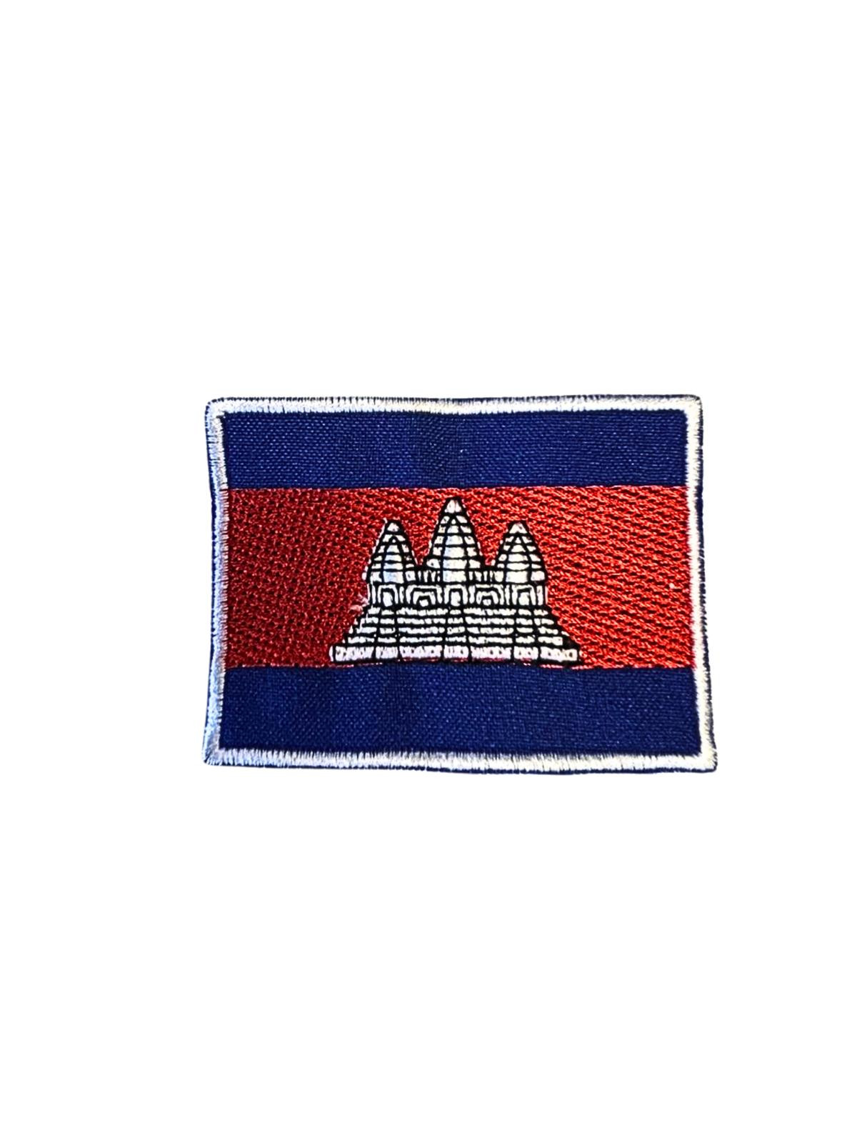 Cambodia Flag Embroidered Patch