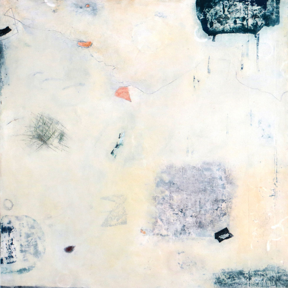 Mixed media, abstract on deep cradled birch panel