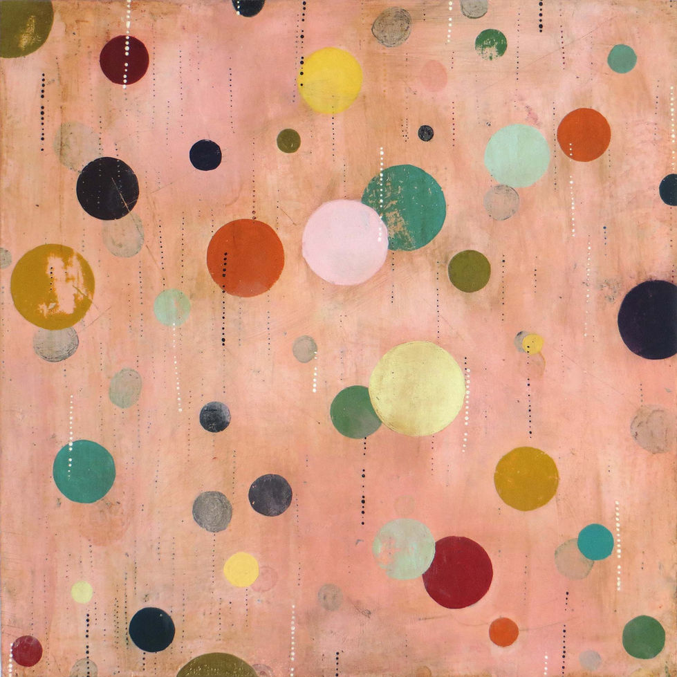 Mixed media, abstract on deep cradled birch panel