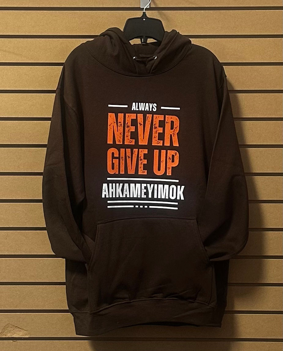 Never give up