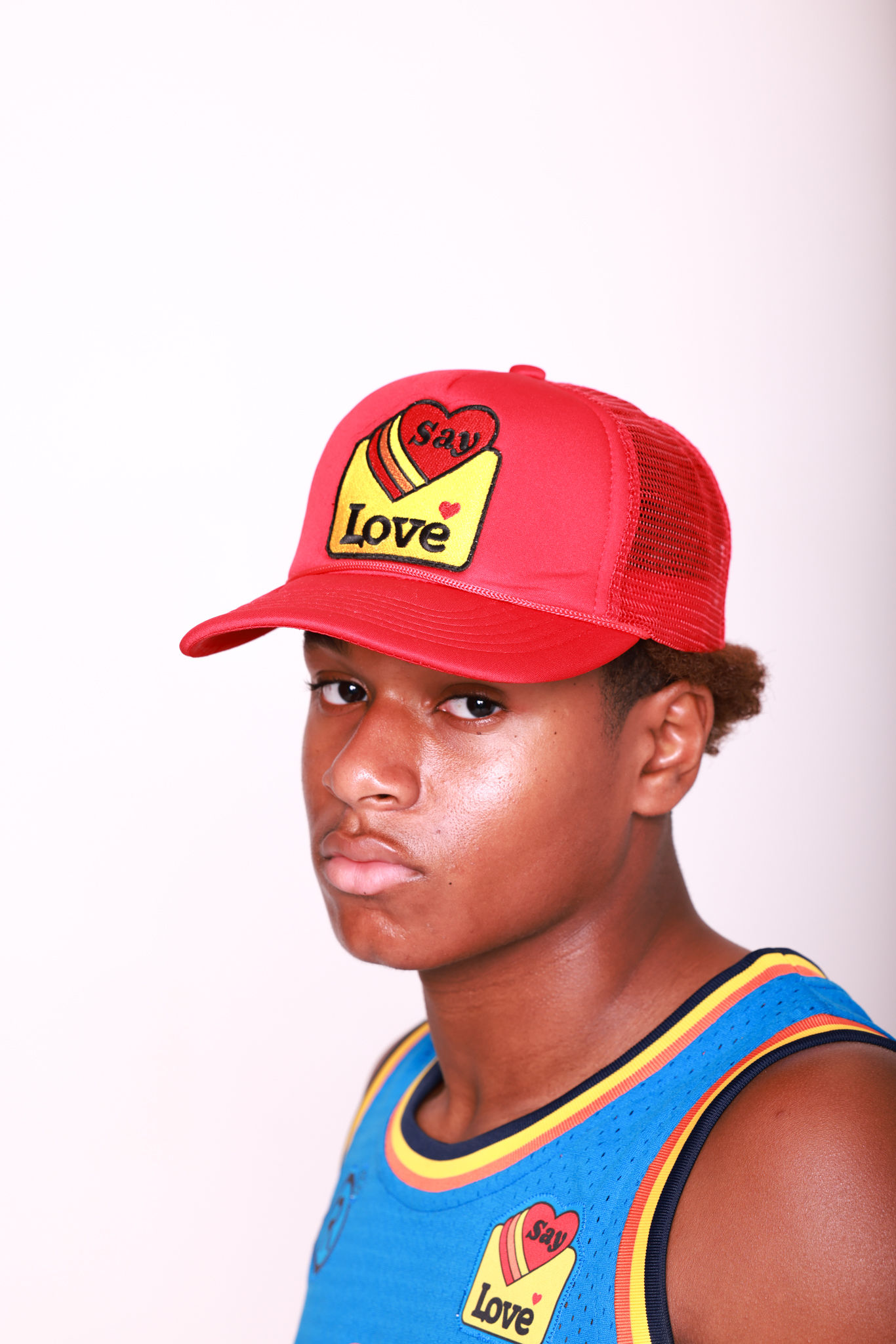 Say Love Collection Red Trucker Hat