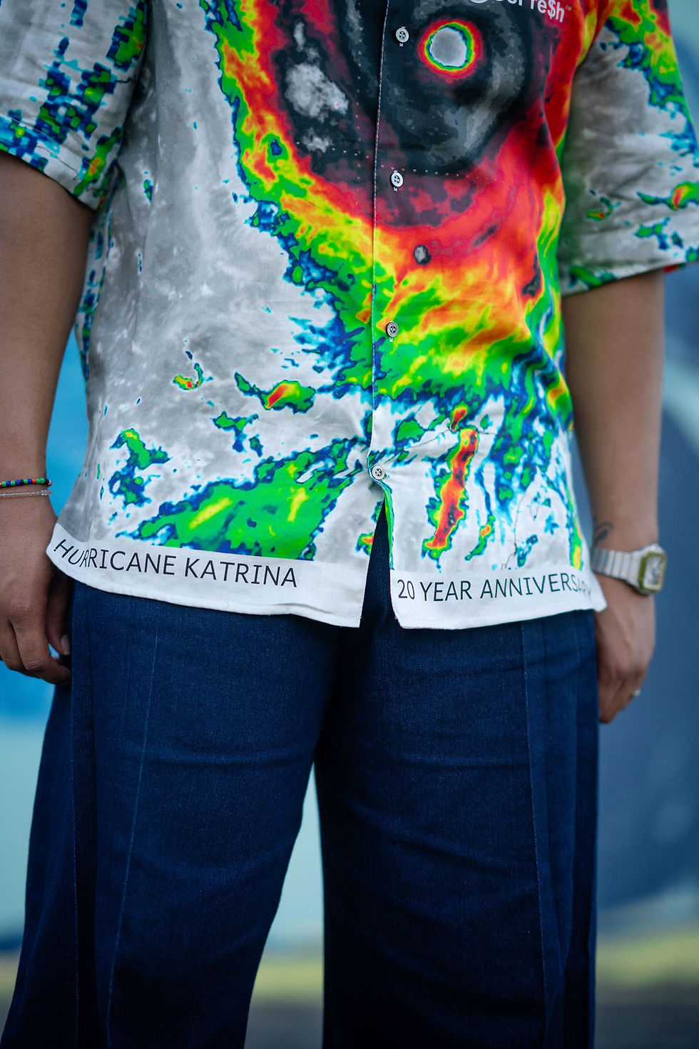 Thumbnail: RocFre$h Katrina 20 Eye of the Storm Button Up Shirt