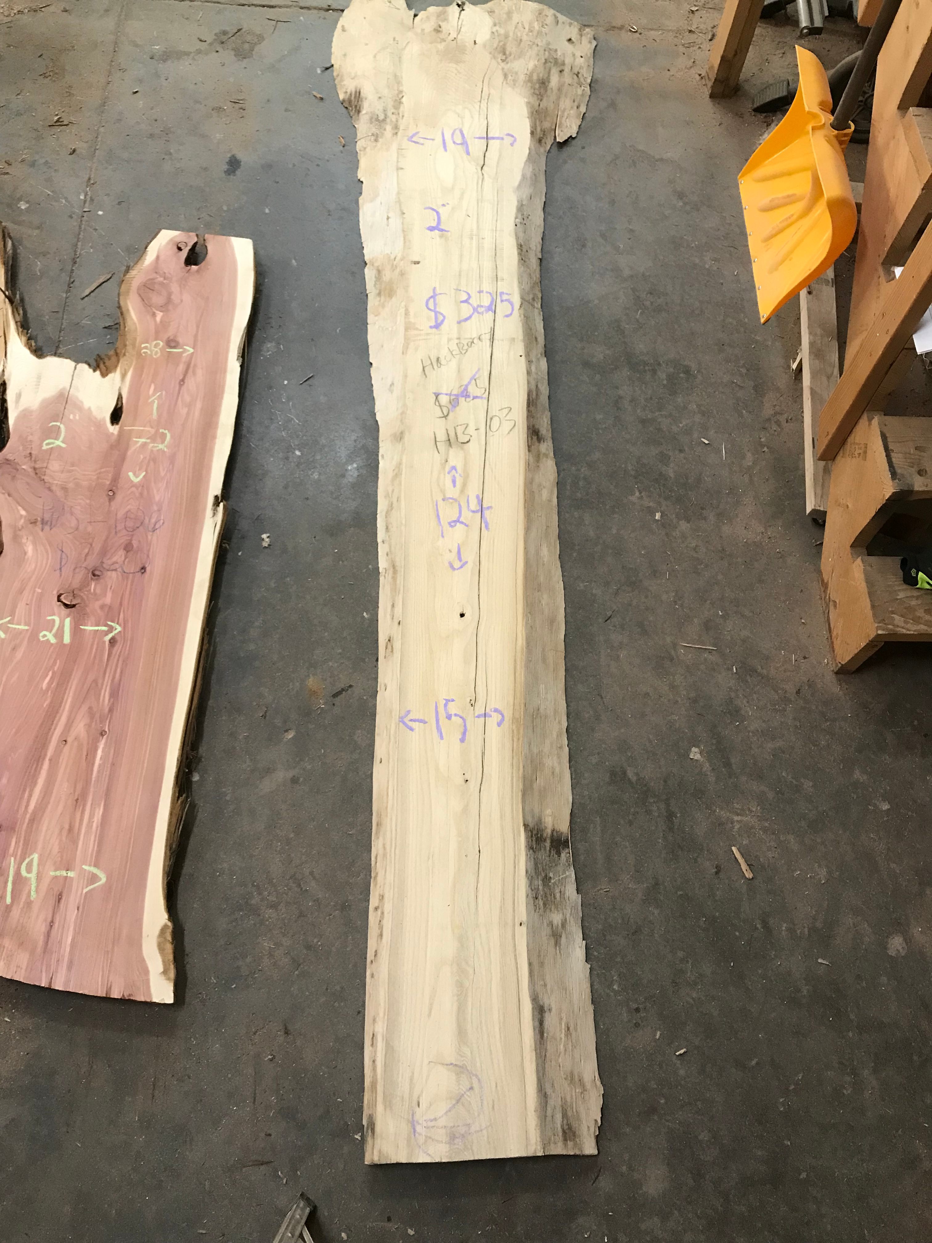 Hackberry #HB03 (124" x 19" x 2")