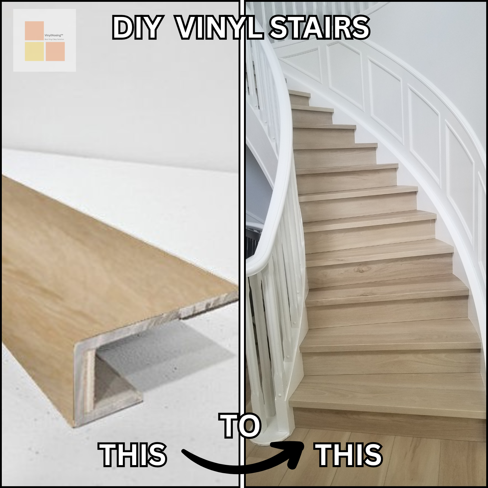 Vinyl Stair Nosing – Made From Client's Material