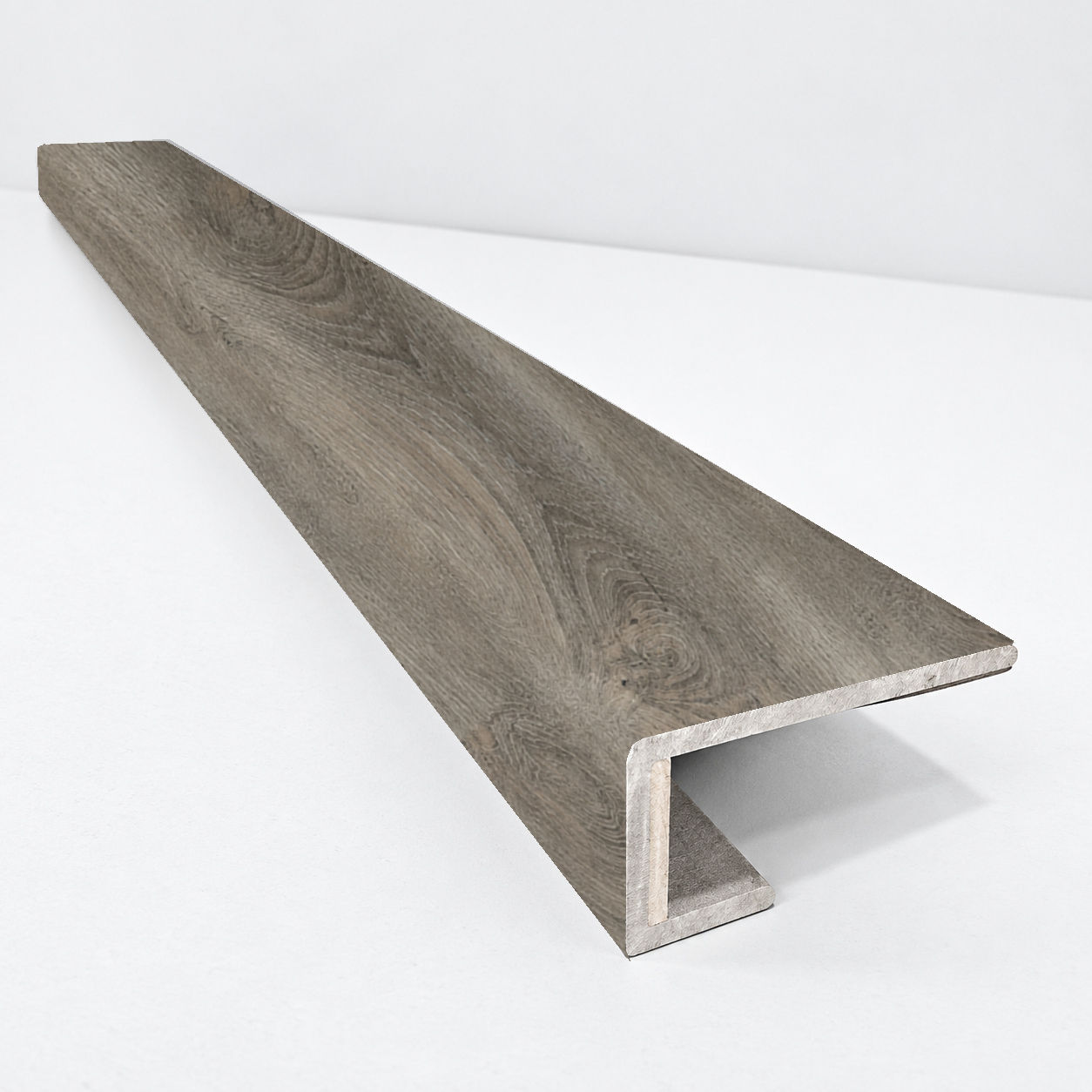 Vinyl Stair Nosing - Made From Mono Serra Oak Clove Vinyl Flooring