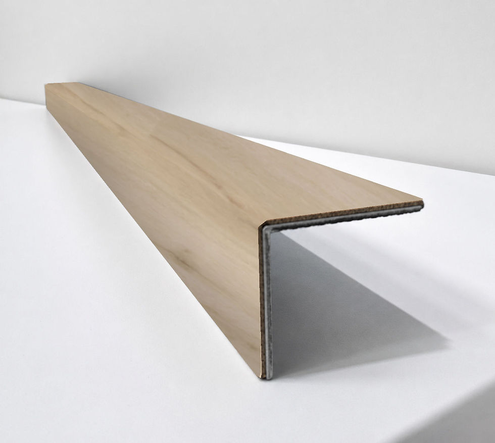 Thumbnail: Vinyl Stair Nosing – Made From Lifeproof Vesinet Oak 22 MIL Vinyl Flooring