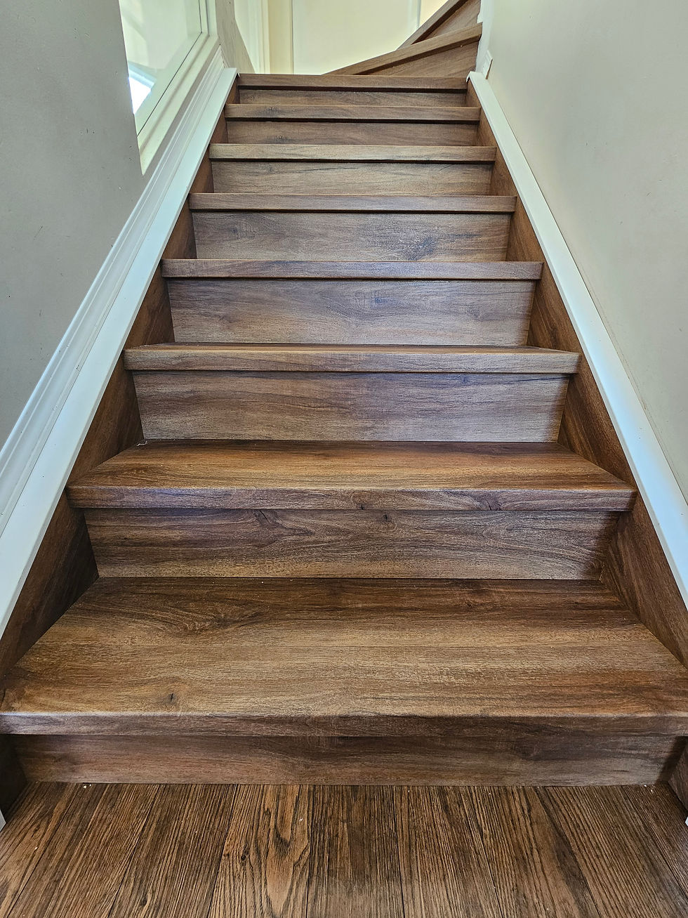 vinyl stair nosings & vinyl stair treads on stairs