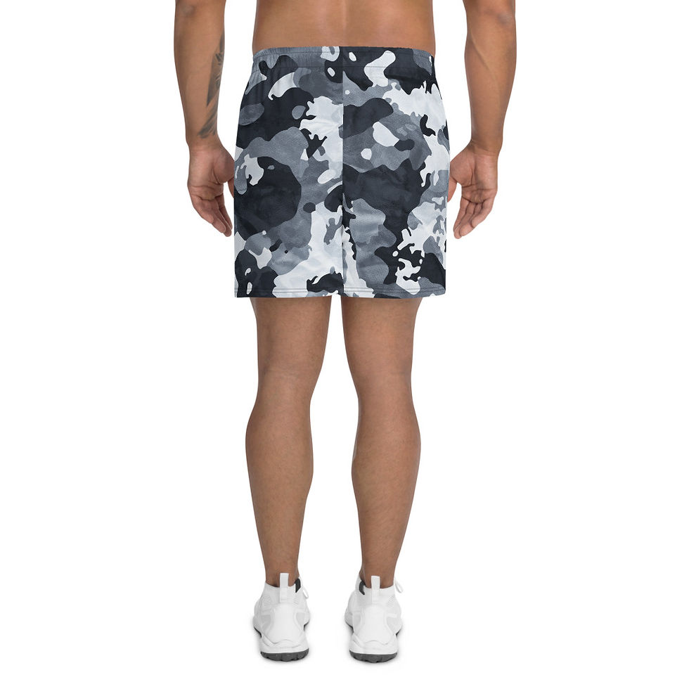 TREKK-EX ® "Siberia" Camo Men's Athletic Long Shorts