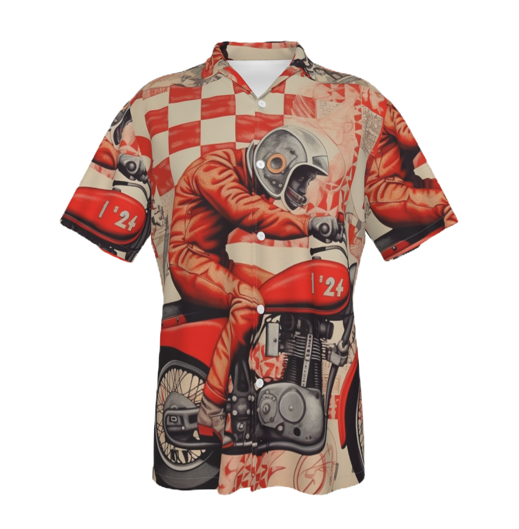 Kush ® Men's Button Down Leisure Print Shirt 