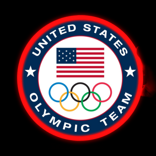 US Olympic Team LED Neon Sports Sign Kush Kart XMC