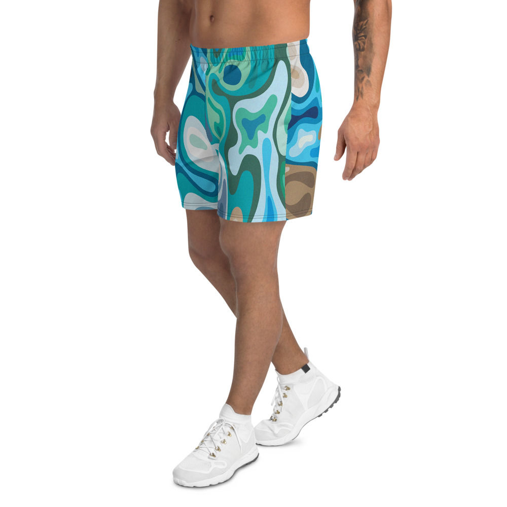 TREKK-EX ®  "Beach Sage" Men's Athletic Long Shorts