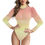 Thumbnail: Kush ® Women's Turtleneck Bodysuit With Puff Sleeve