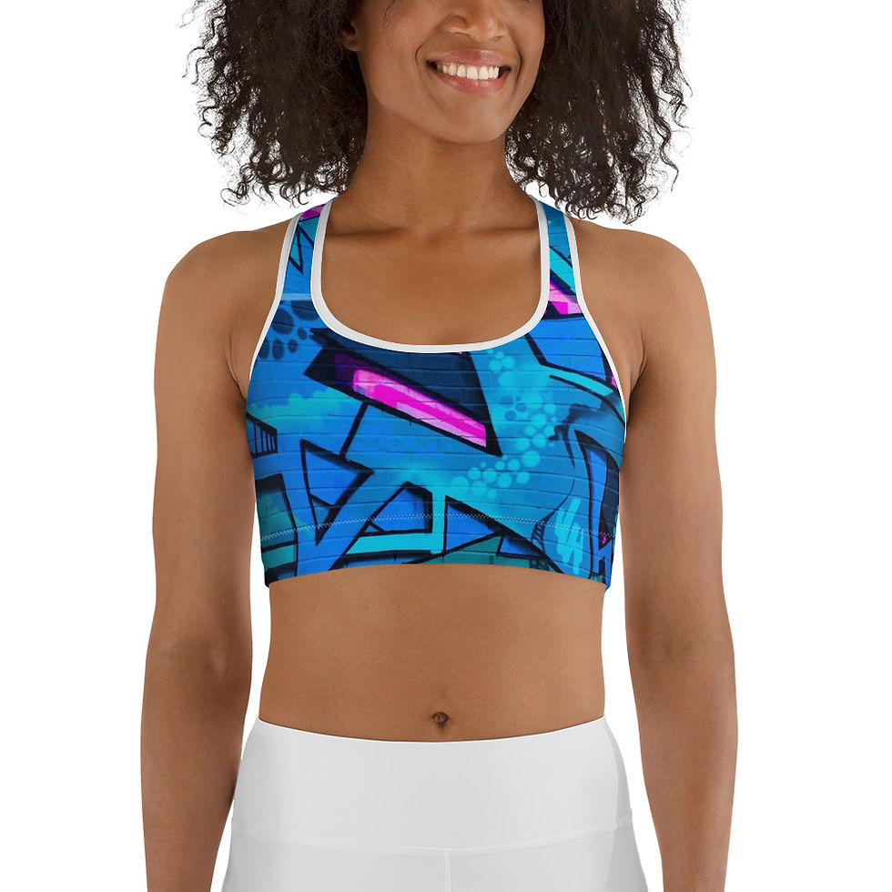 TREKK-EX ® "Graffiti" Sports bra