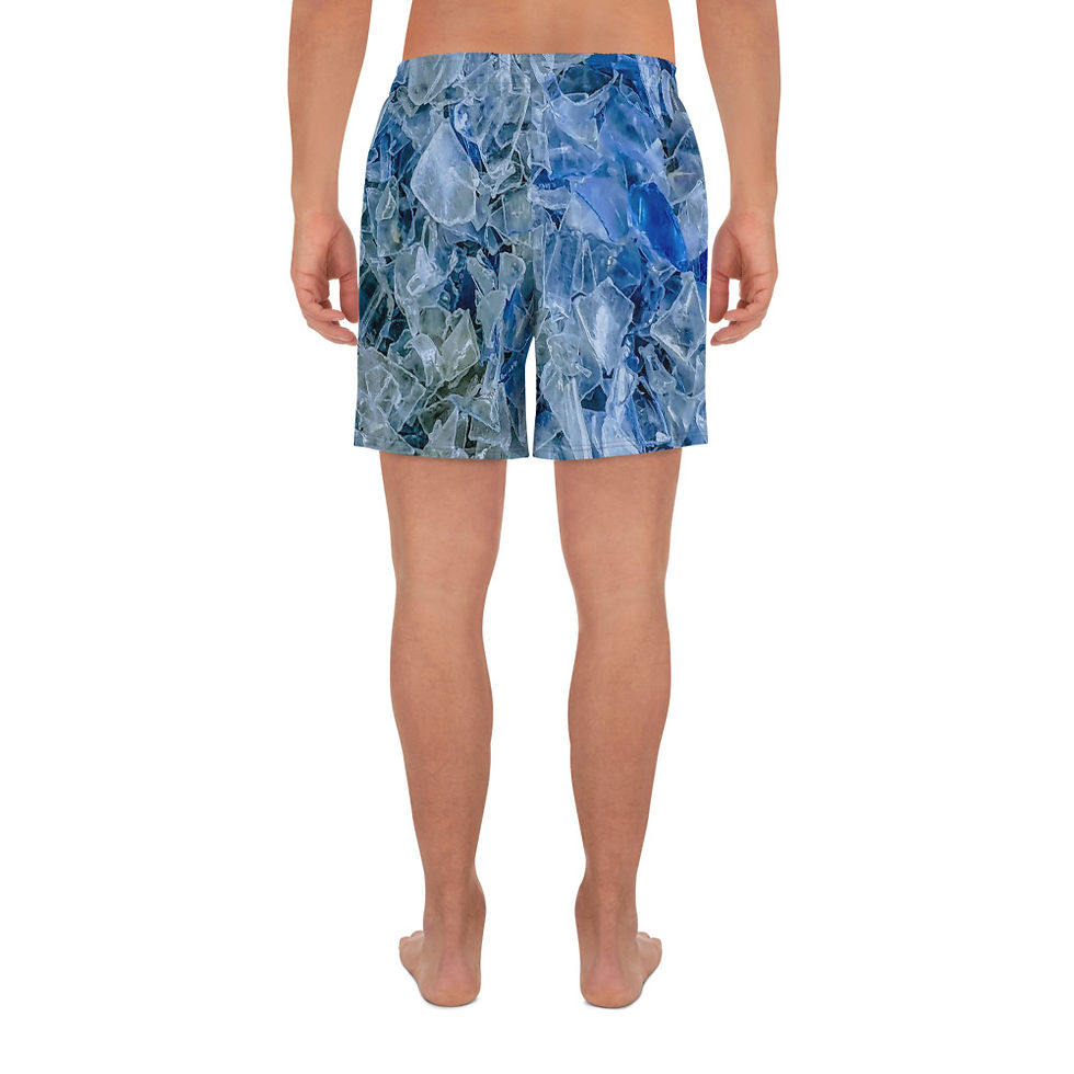 TREKK-EX ® "Blue Lightning" Men's Athletic Long Shorts