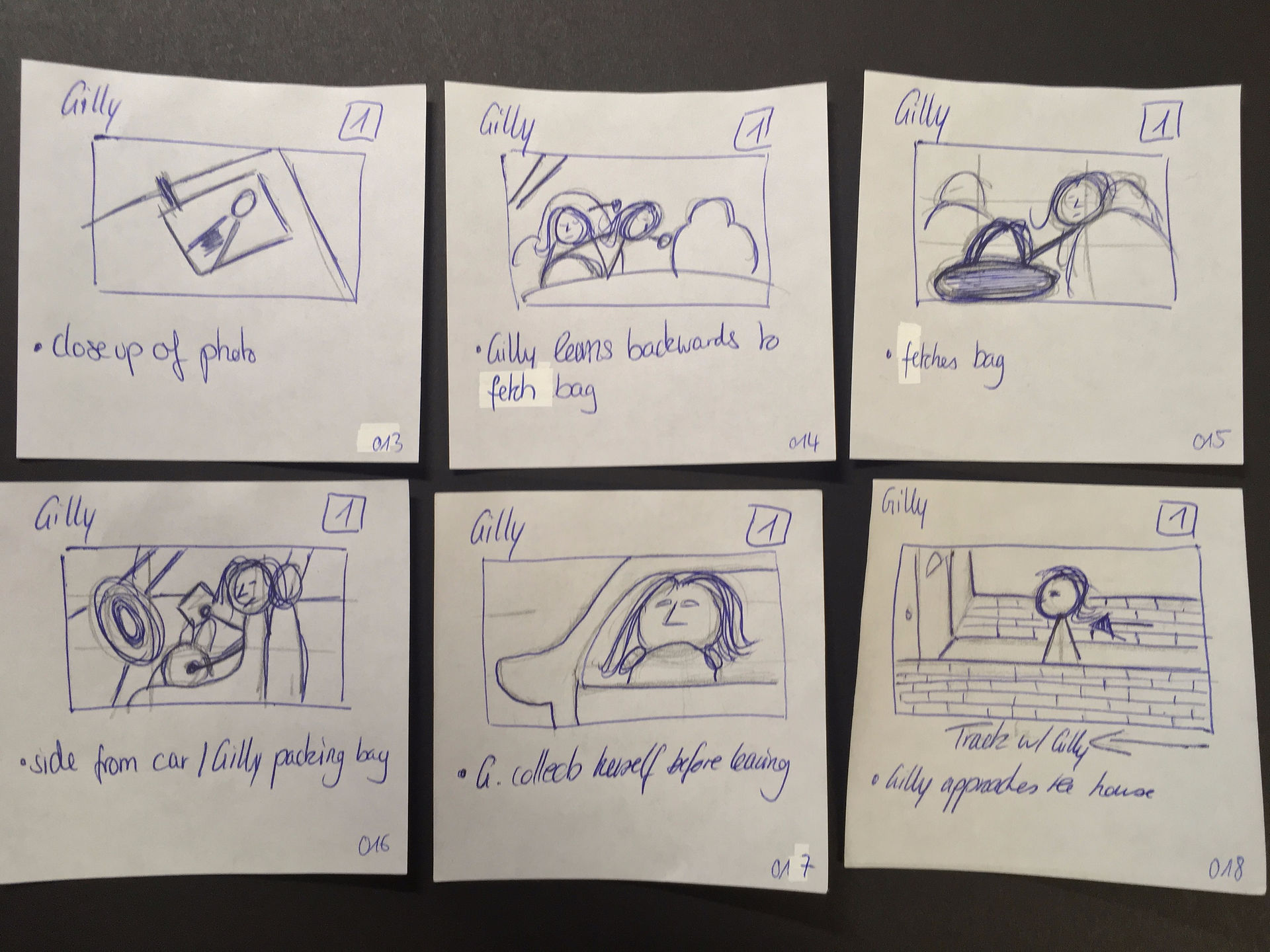 Storyboard for Gilly 4/5 (of 97)