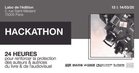 Hackathon: "24 heures pour renforcer la protection des auteurs/autrices du livre & de l’audiovisuel"