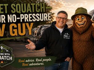 Joe Squatch Stanford, a no-pressure RV salesperson at A&L RV Sales near Murfreesboro TN