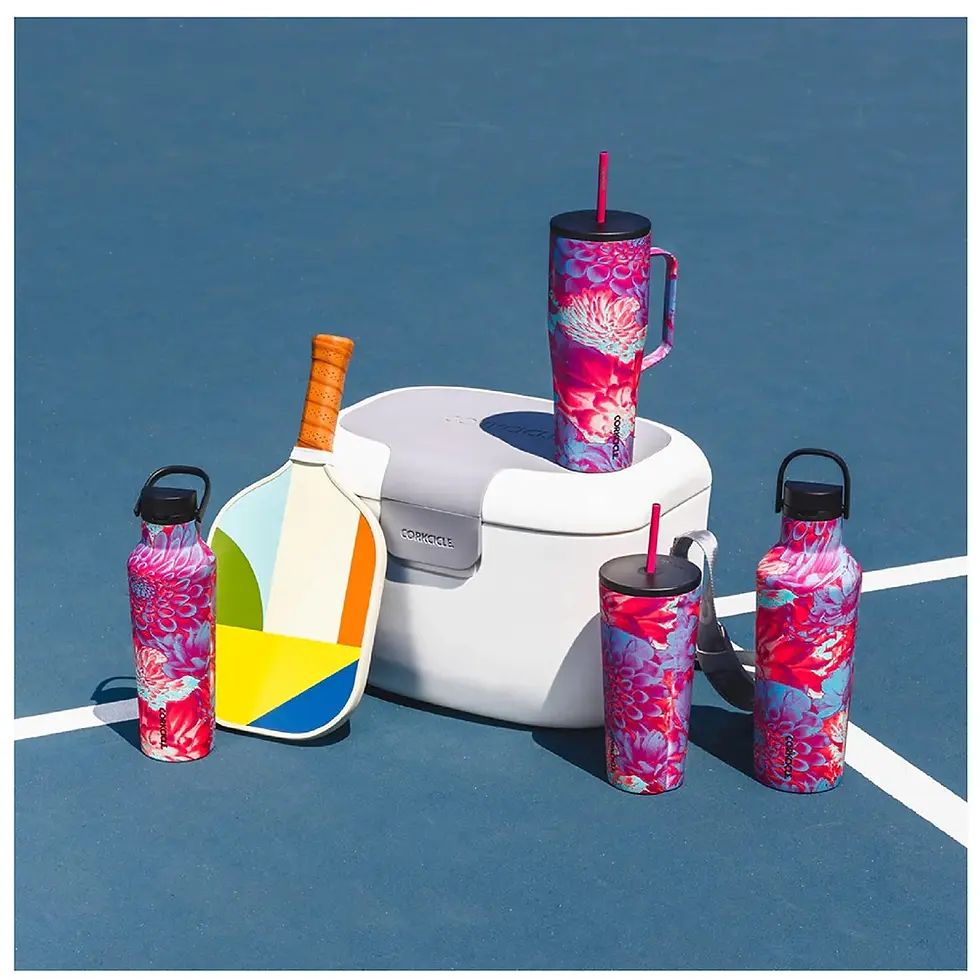 Küçük resim: Corkcicle Termos - Sport Canteen - 590 ml - Dopamine Floral