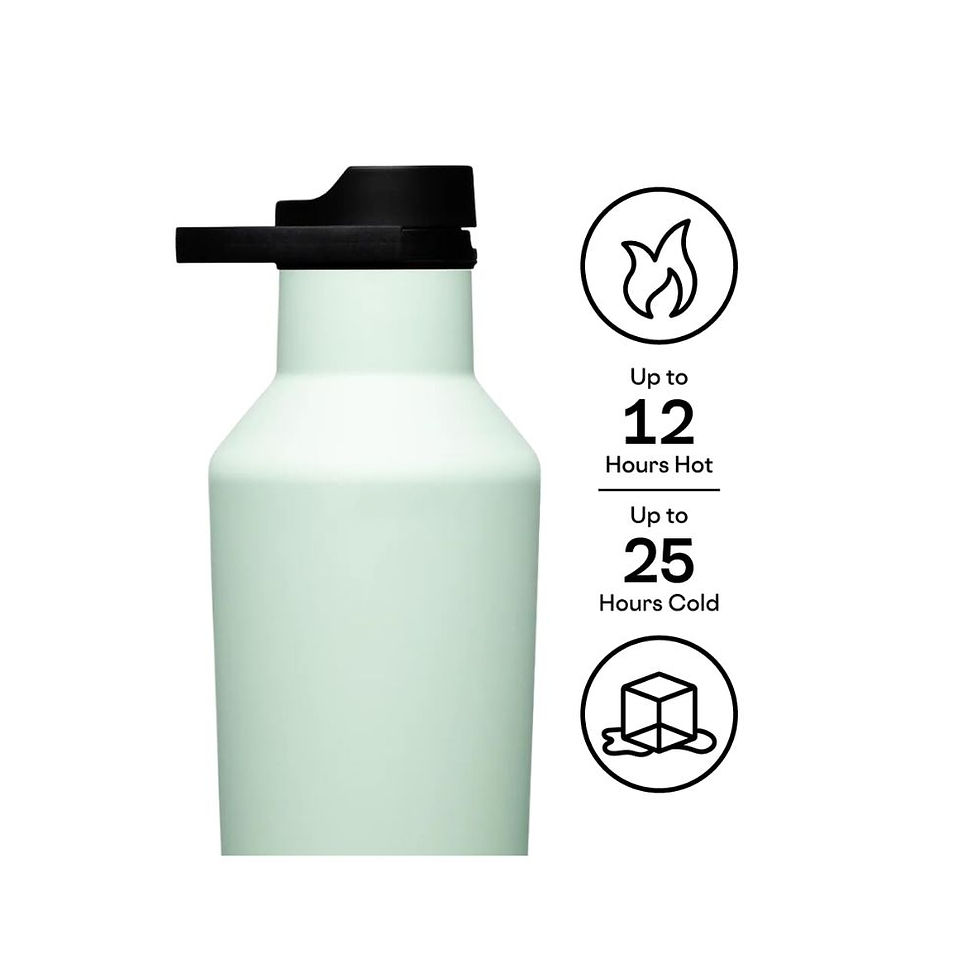 Küçük resim: Corkcicle Termos - Sport Canteen - 590 ml - Sage Mist