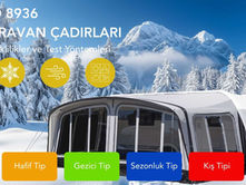 Karavan Çadırları İçin Kar, Rüzgâr ve Kullanım Standardı ISO 8936