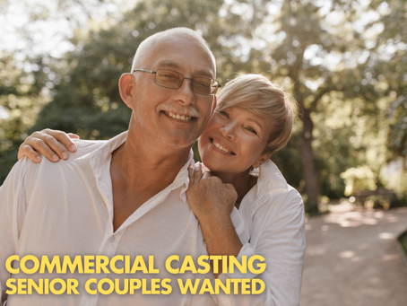West Coast Commercial Casting Real Couples and Seniors, Pays $3,000+