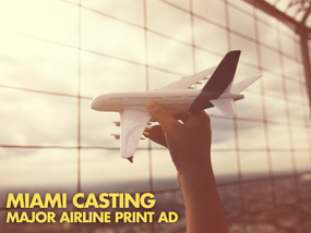 Miami Auditions for Airline Print Ad
