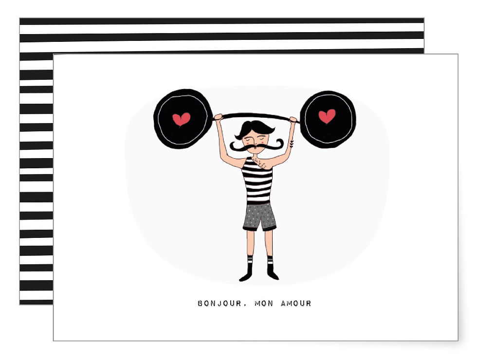 Starker Franzose | Klappkarte