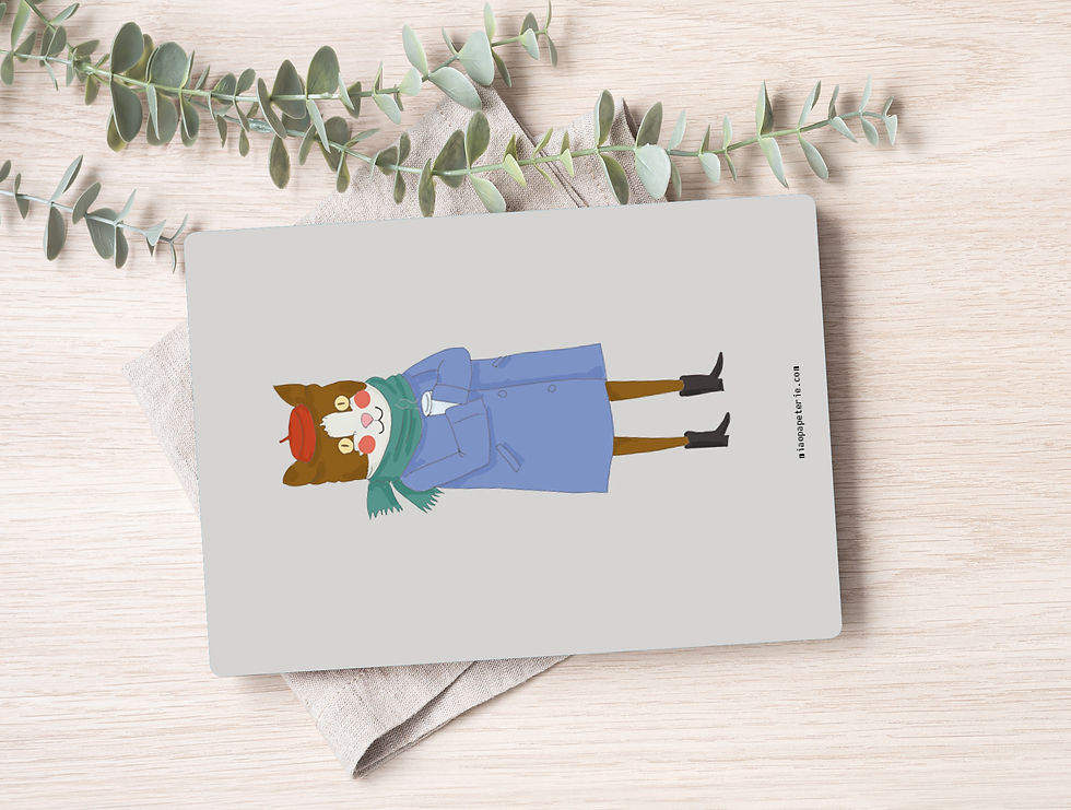 Miniaturbild: Rotkehlchen | Brettchen Vorderseite auf dem Tisch