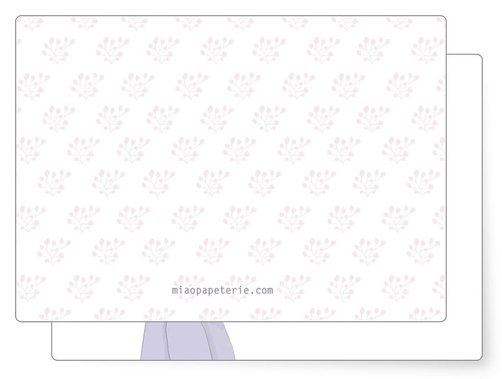 Bubble-Postkarte-Rückseite