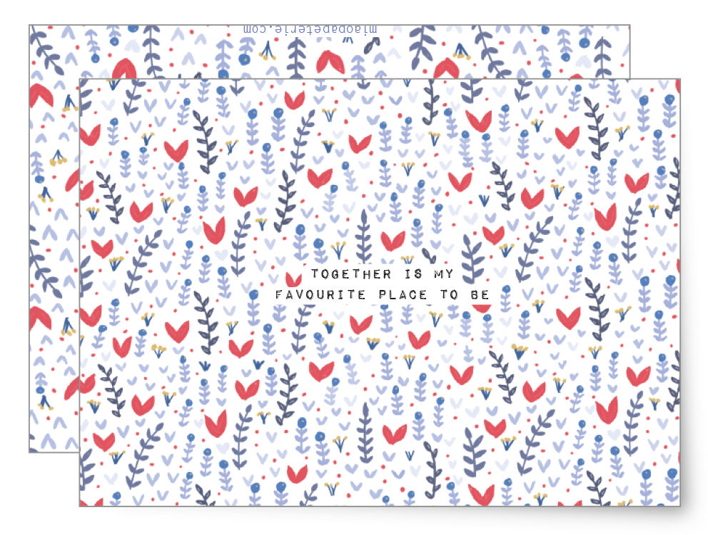 Together is... | Klappkarte