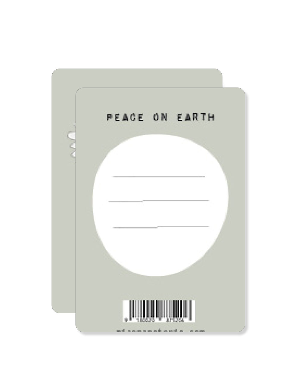 Friede | Minikarte Rückseite