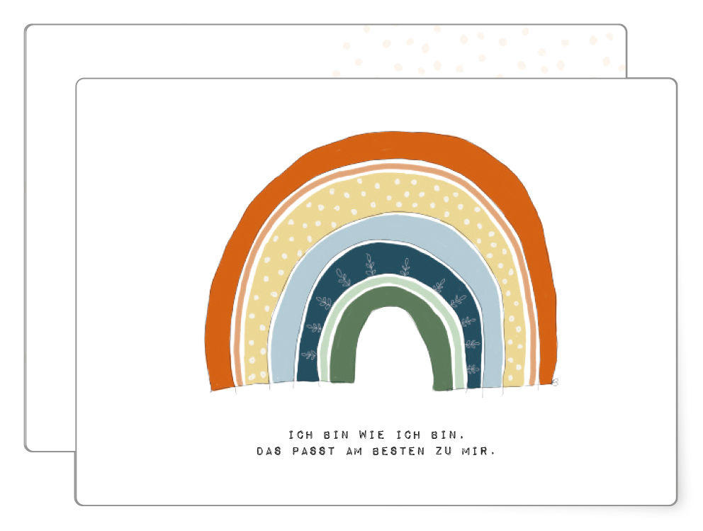 Regenbogen | Postkarte