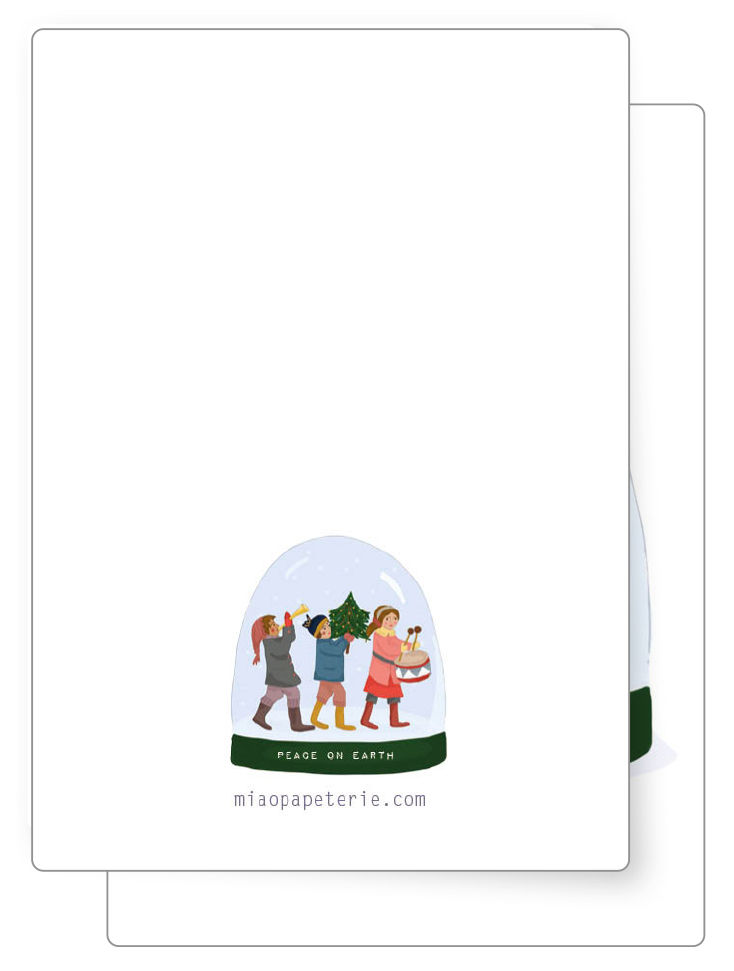 Weihnachtskinder | Postkarte Rückseite