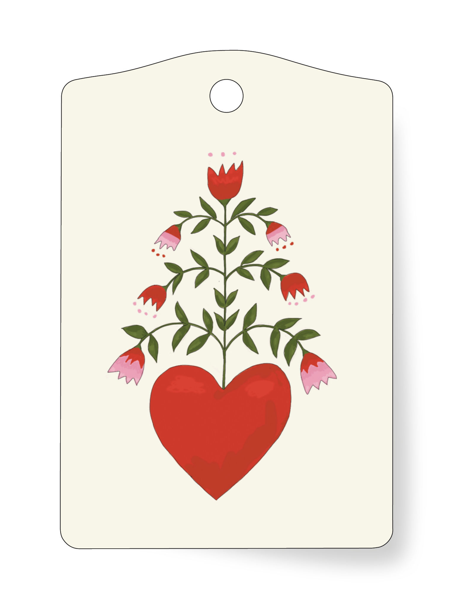 Herzblume | Kofferanhänger