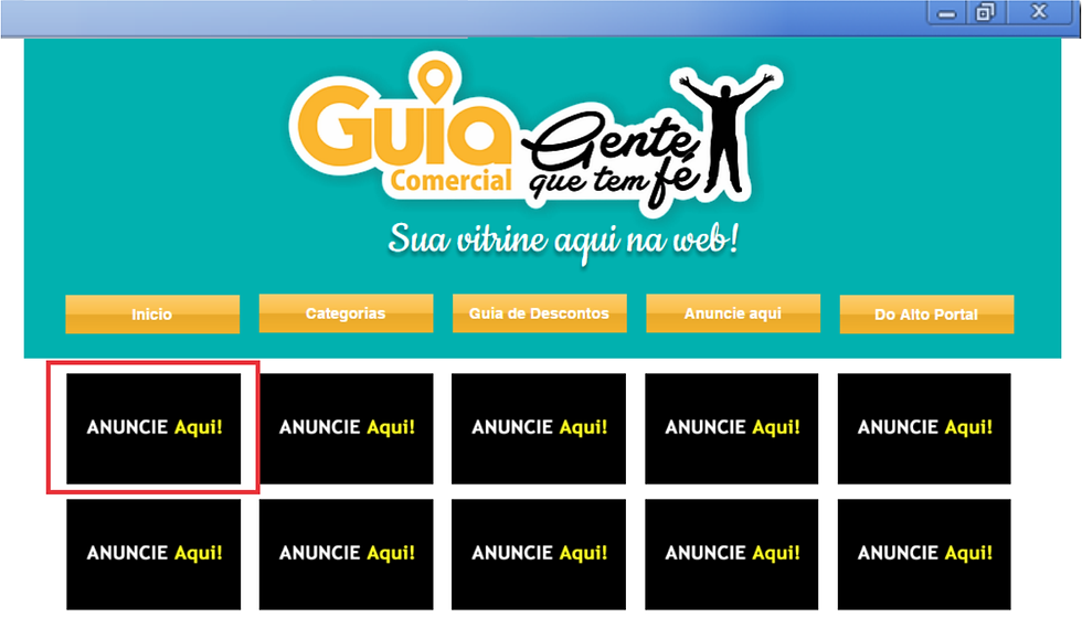 Banner com hiperlink para popup
