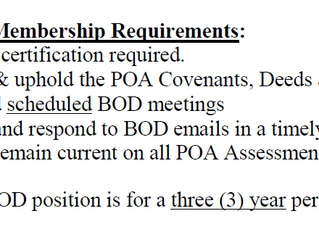 Application for Board of Directors Position