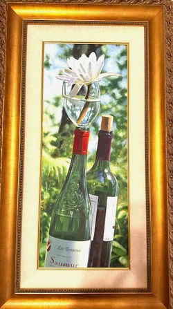 Wine and White Lily