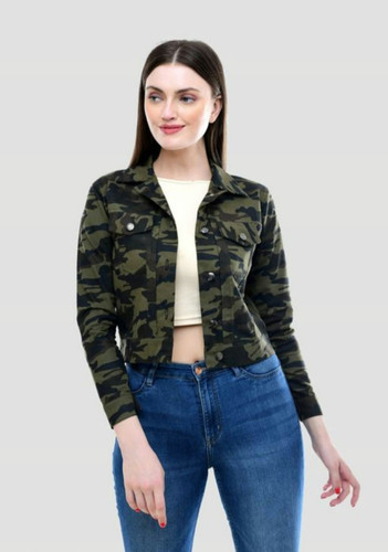 Camo Denim Jacket ( khaki print 