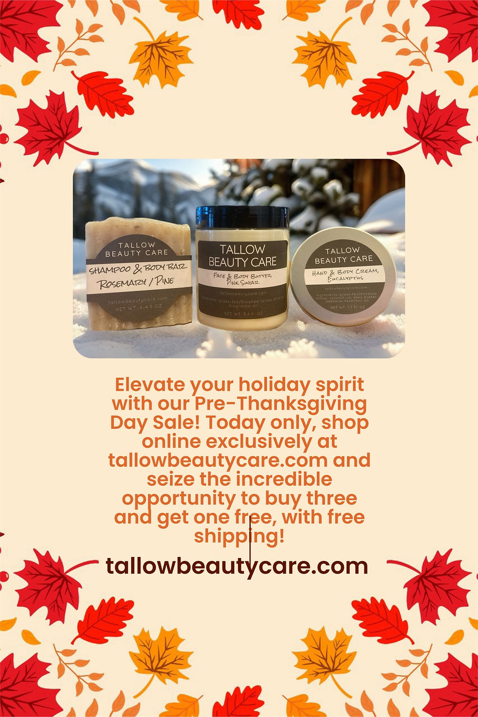 PRE THANKSGIVING DAY SALE! PROMO CODE BUY3/GET1