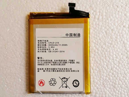 High quality COOLPAD 3000mAh/11.55WH 3.85V Cell Phone Battery