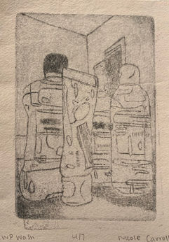 Wash
4x6 inches, black ink on paper, 4/7, 2020