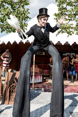 Stilt Juggler