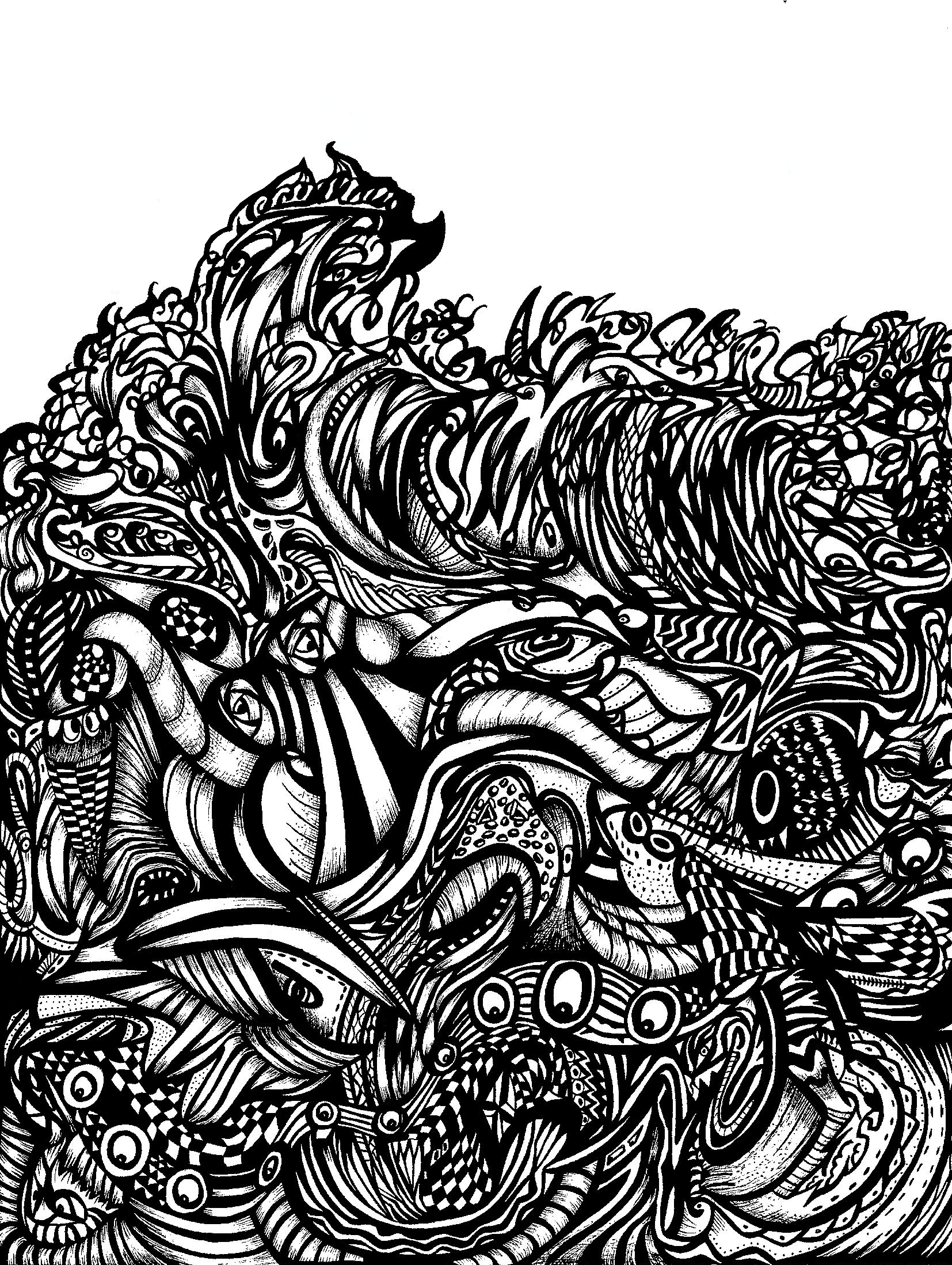 Drowning in a Sea of Chaos! Signed Fine Art Giclée Print - A4