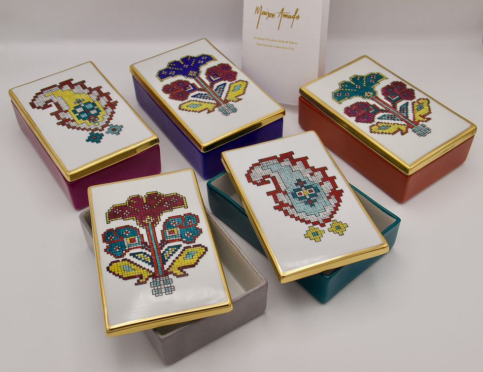 Thumbnail: Persian Weave Motif Box- Paisley