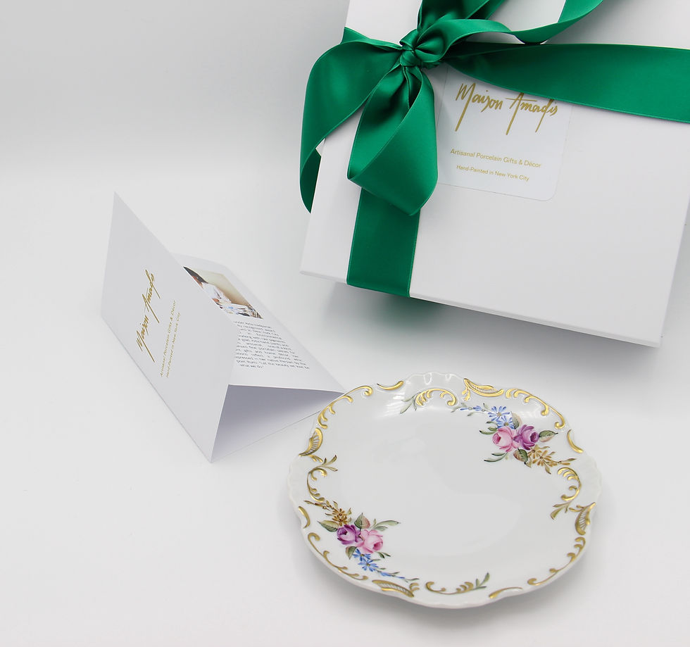 Thumbnail: Set of 6 Rose & Cornflower Plate