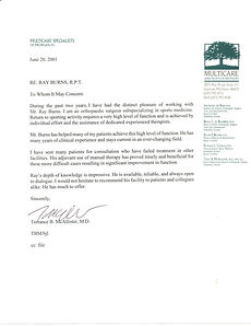 Letter of recommendation