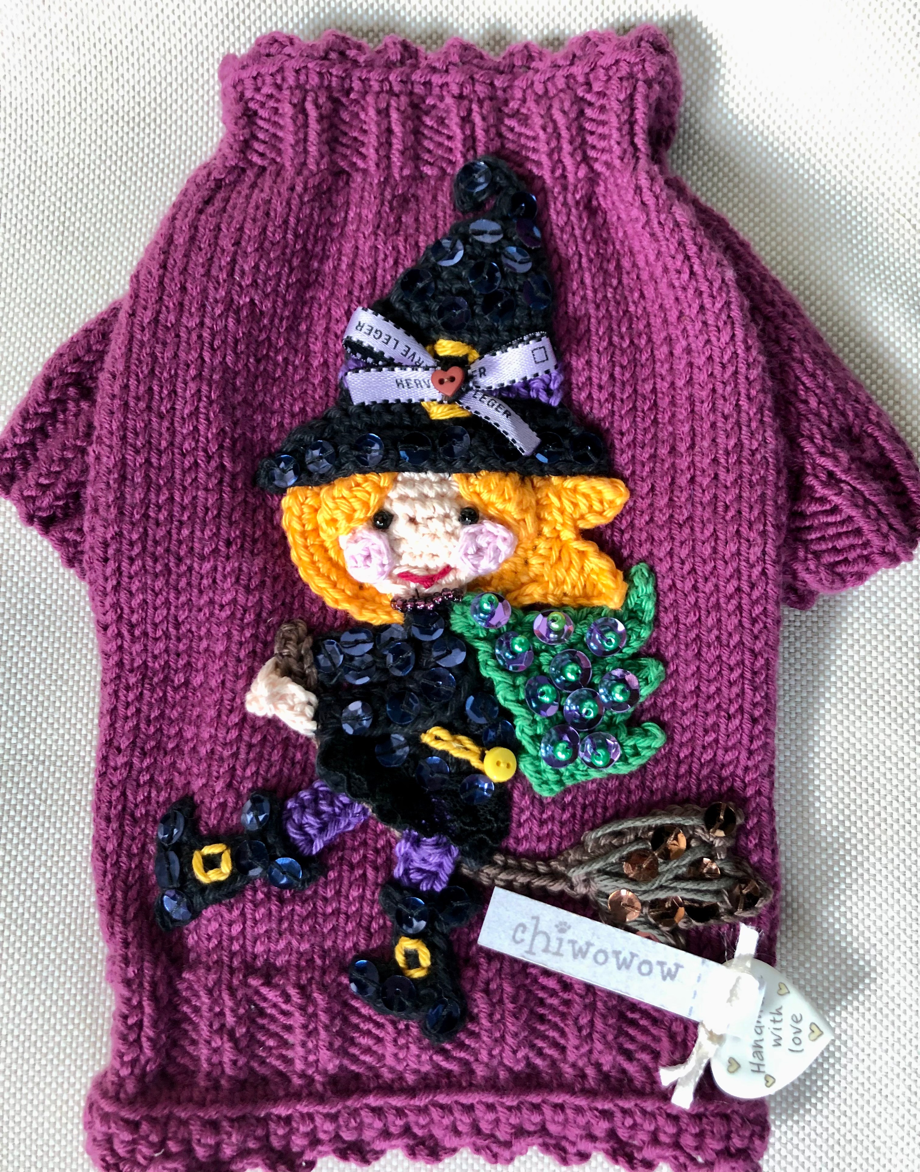Winnie Witch Sequinned Sweater
