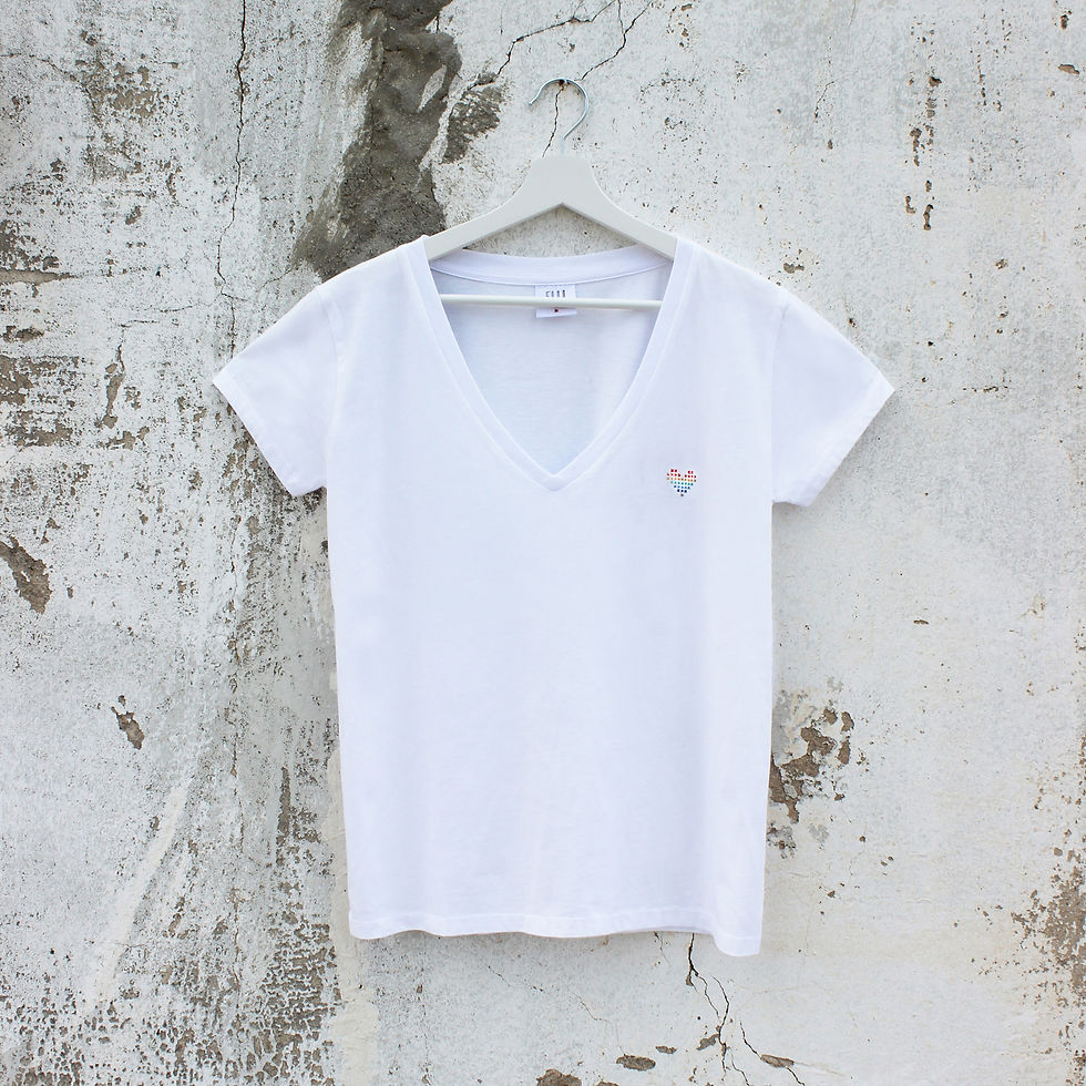 Thumbnail: Hand Embroidered Love Is Love T-shirt