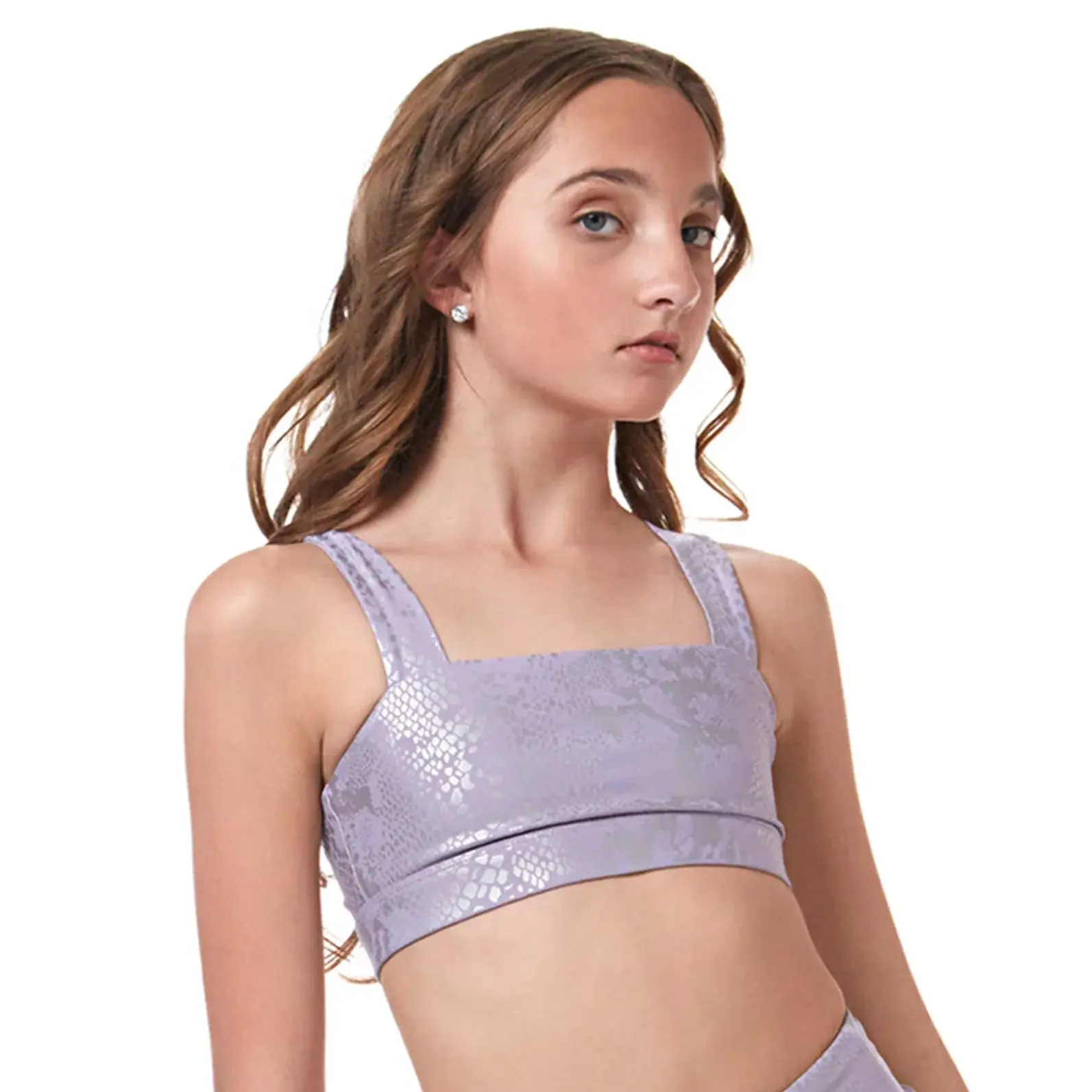 Vitality Bandeau Top - Lavender Snake