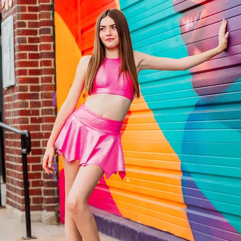 Thumbnail: Ignite Pointed Skirt - Pink Sapphire